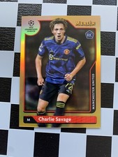 2021-22 Topps Merlin Chrome UCL RC Charlie Savage Gold /50 Manchester United