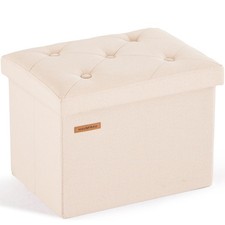 Sitzhocker mit Stauraum kleine Sitzbank Hocker klappbar Aufbewahrungsbox, bis...