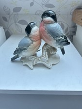 Antike Karl Ens Porzellanfigur  Vogelpaar Gimpel