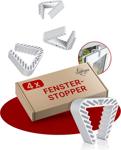 Loumaxx fensterstopper 4er - fensterstopper, set