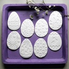 8er Set Osterei Anhänger