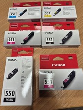 5x Canon Druckerpatronen CLI-551  PGI-550