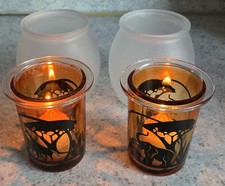 PartyLite Teelichthalter Set "Savanne" Afrika 4-teilig Savannah Sunrise