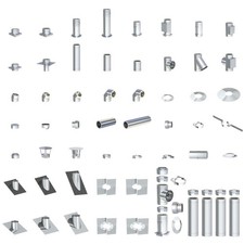 Edelstahlschornstein DW New Line 150mm Zubehör Bauteile Einzelteile Meterelement
