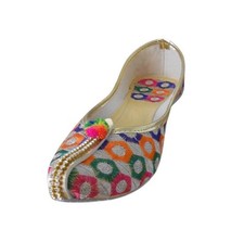 Damenschuhe Leder handgefertigte indische Hochzeit Jutties Mojaries EU 35 / US 5