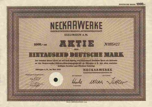 Neckarwerke elektrizität - 3, x