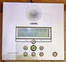 Loewe AlphaTel 5000 silber - Design - Anrufbeantworter digital, LCD-Display, AB.