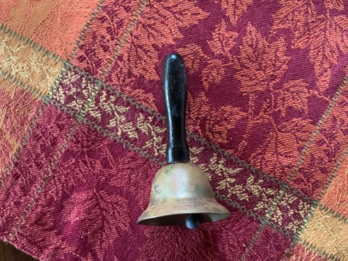 Antike handglocke messing - antike,