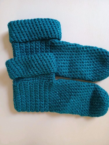 Handgehäkelte bettsocken - bettsocken, /