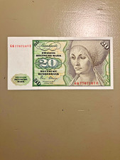 20 Deutsche Mark DM Schein