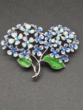 Brosche "Hortensie Blau"
