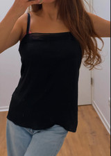 Schwarzes Top Spagetti Strap