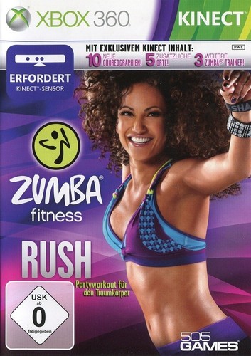 Zumba fitness rush - fitness, (xb360)