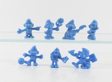 Schlumpf Schlümpfe === 7 x Mini Miniatur smurfs Omo Werbeschlümpfe