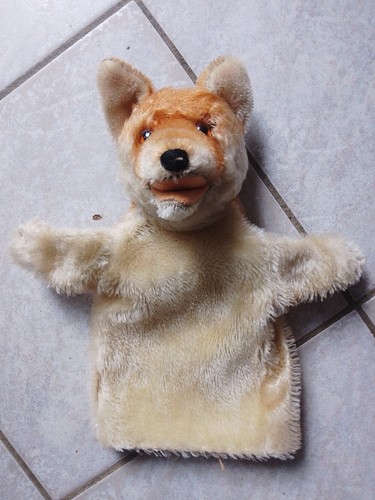 Alte handpuppe fuchs - fuchs, steiff(?)
