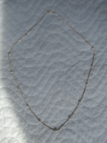 Silberkette punziert mit 925 - mit,
