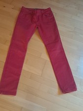 Comma Damen Jeans Gr. 38 rot