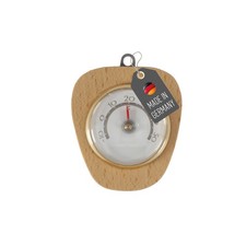 Holzthermometer Bimetall Nussholz Hell Innen Zimmer Analog Holz Thermometer 