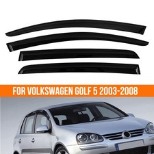 Ersatz 4-tlg Regenabweiser Schwarz Windabweiser Auto Für VW Golf 5 MK5 2003-2008