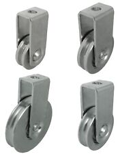 Metallrollen für Seil Laufrollen Profil-Rollen Torrolle für Leine