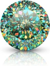 1~3ct Blau Grün VVS1 Rund