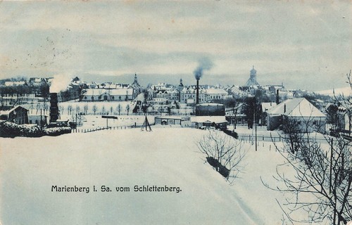Marienberg stadtansicht - ak,