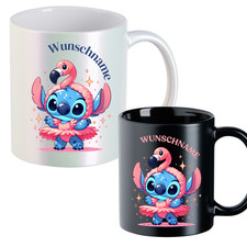 Tasse Lilo Stitch personalisiert Wunschname Geschenk Disney Becher Geschenk Fan