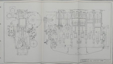 MWM Dieselmotor D 308 (2- / 3- / 4- / 6-Zylinder) Längs- und Querschnittbilder