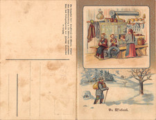 AK Liederpostkarte Klappkarte