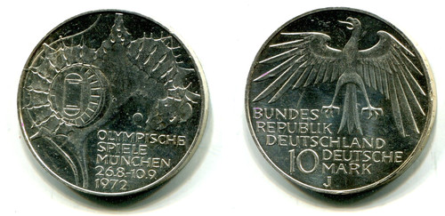 Brd 1972 silber - 10,