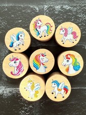 Kinderstempel aus Holz Einhorn