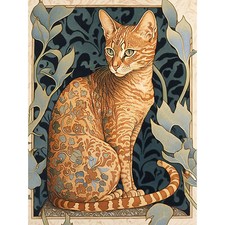 Ocicat mit blumenmuster - ocicat,