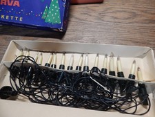 DDR Weihnachtsbaumbeleuchtung   Lichterkette Narva  16er weiß   OVP
