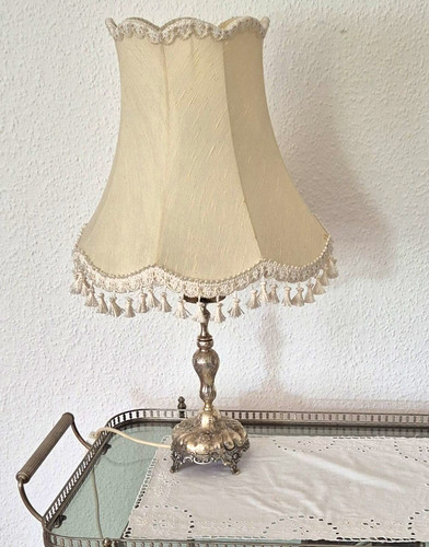 Antike tischlampe beige - antike,