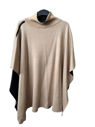 Rollkragen strickponcho cape - rollkragen-strickponcho, /