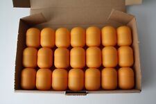 21 leere Ü-Ei Kapseln Hüllen in orange - basteln, Tombola, Hochzeit