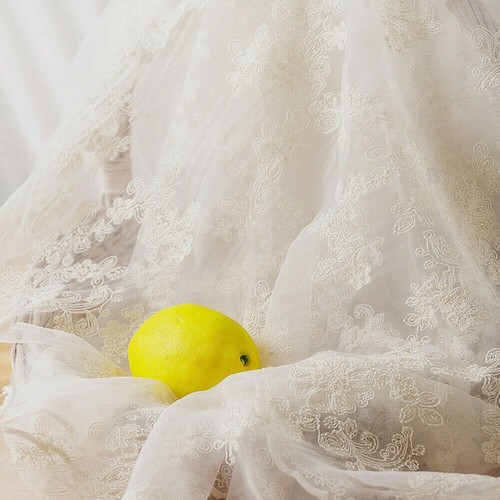 Organza bestickt - 1m,