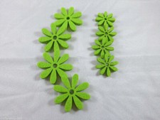 8 Blumen Filz Grün Streudeko
