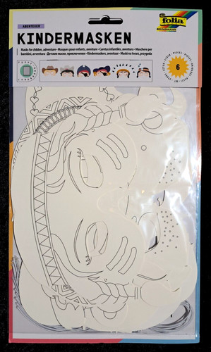 Folia kindermasken aus pappe - -,