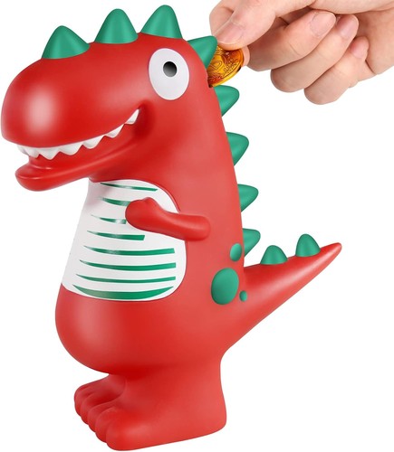 Spardose dino plastik münze - dino,