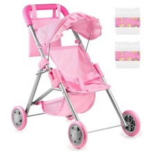 Puppenwagen Rosa Eisen faltbar