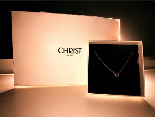 Christ halskette 375 roségold - christ,