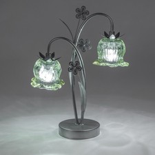 Led lampe blume mit blüten - lampe,
