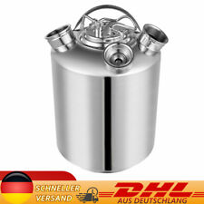 Reinigungsbehälter 10L Edelstahl Zapfanlage Bierkoffer Reinigungsfass Bierfass