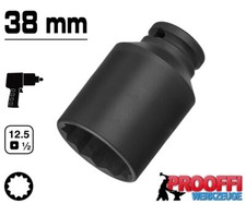 KRAFT Schlagschrauber Stecknuss 38 mm Zwölfkant Vielzahn Profil 1/2" Nuss Lang