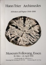 Hann Trier, Ausstellungsplakat, Offsetdruck, signiert