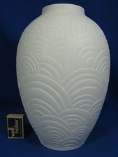 Unusual 70´s Pop Art Design Heinrich & Co. relief porcelain vase 2057  27 cm