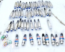 50x XLR 3-Pol Stecker Female Konvolut  Audio Stecker Verbinder  Mikrofon PA I767