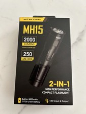 Nitecore MH15 Taschenlampe, 2000 Lumen, Inkl. Powerbank-Funktion