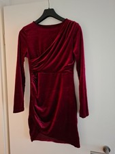 gerafftes Samtkleid mini Gr S